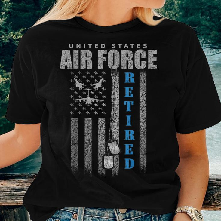 Veteran Of The United States Air Force Retired Women T-shirt Gifts for Her