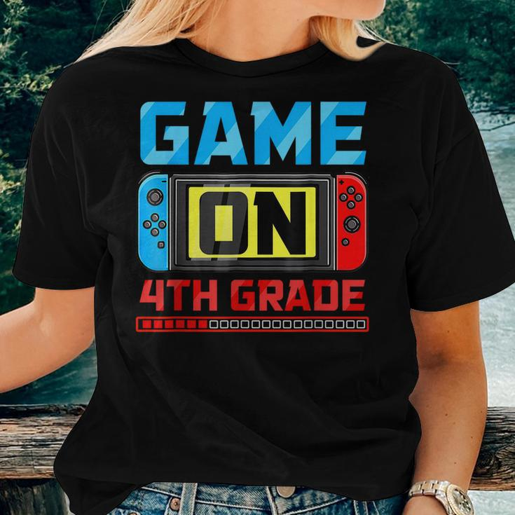 Video Game On 4Th Grade Gamer Back To School First Day Boys Women T-shirt Gifts for Her