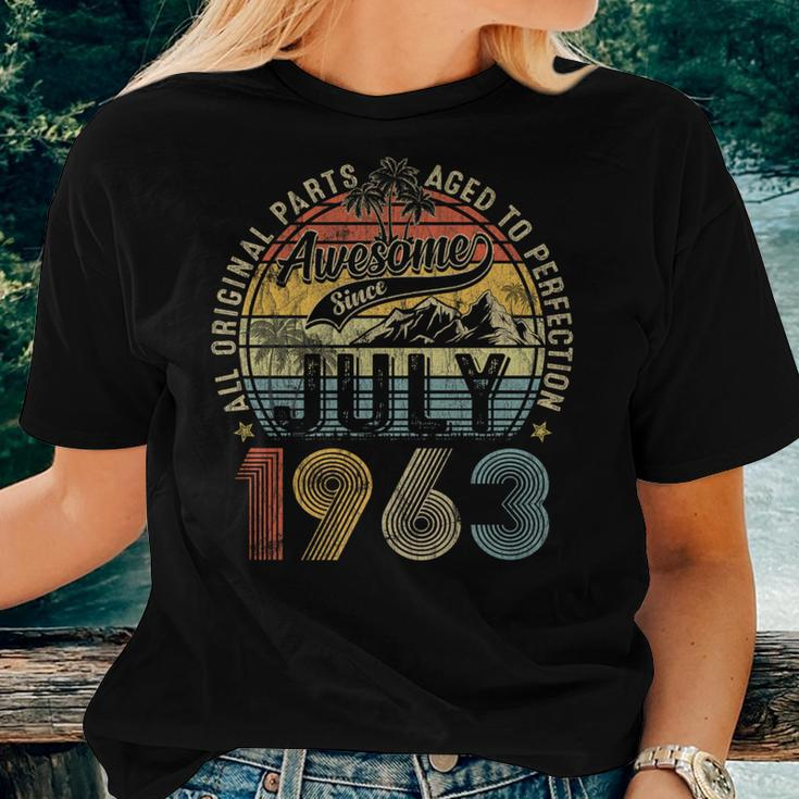 Vintage 60Th Birthday Legend Since July 1963 Gifts For Women Women T-shirt Short Sleeve Graphic Gifts for Her
