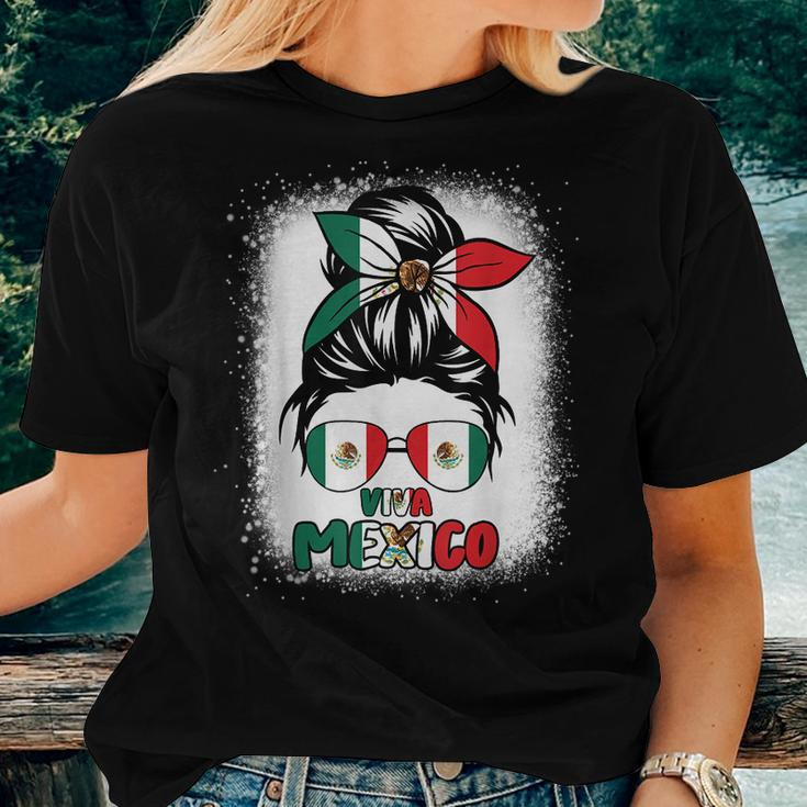 Viva Mexico Girls Mexican Flag Pride Women T-shirt Gifts for Her