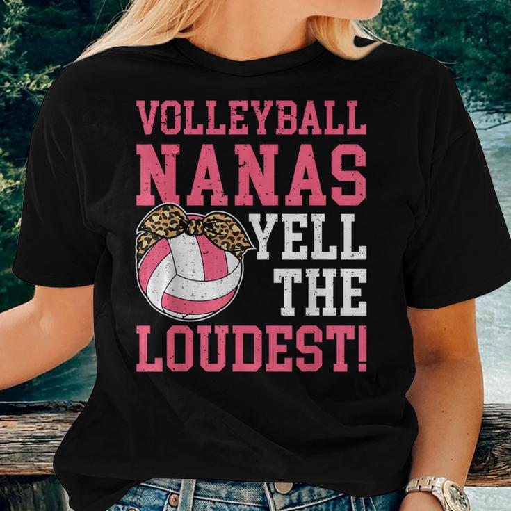 Volleyball Nana Grandma Nana Of A Volleyball Player Women T-shirt Gifts for Her