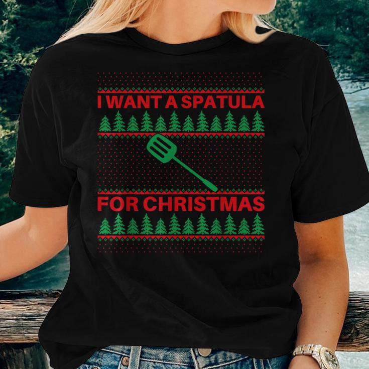 I Want A Spatula For Christmas Ugly Christmas Sweater Women T-shirt Gifts for Her