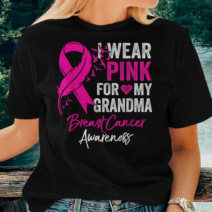 I Wear Pink For My Grandma Breast Cancer Awareness Women T-shirt Gifts for Her