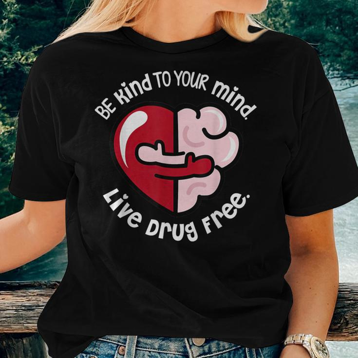 We Wear Red For Red Ribbon Week 2023 Be Kind To Your Mind Women T-shirt Gifts for Her