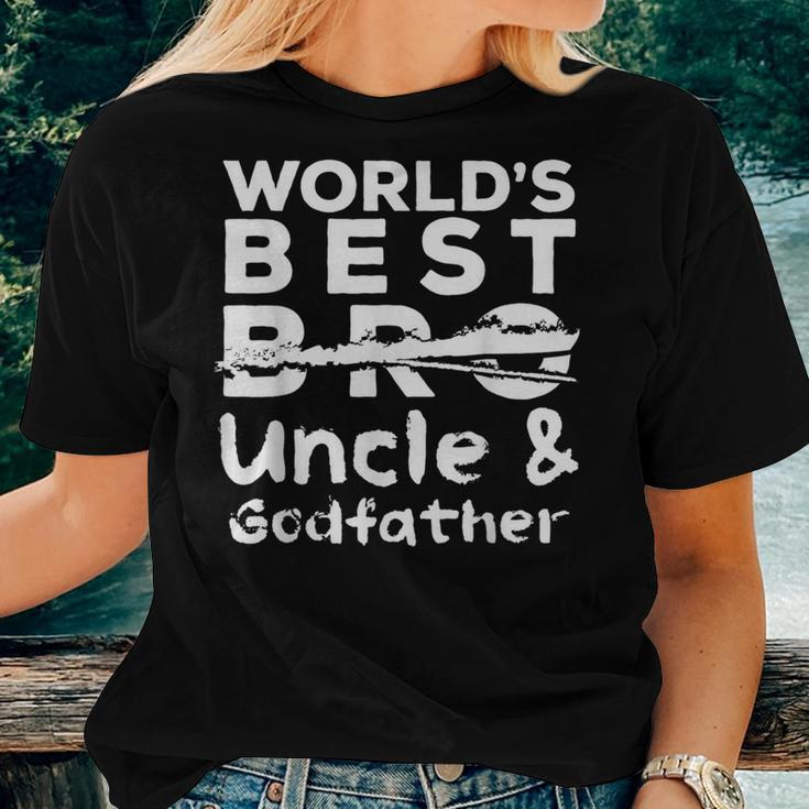 Worlds Best Bro Uncle Godfather Baby Reveal 2020 Women T-shirt Gifts for Her