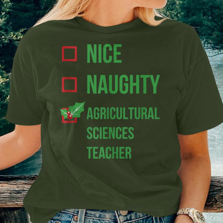 Agricultural Sciences Teacher Pajama Christmas Women T-shirt Gifts for Her