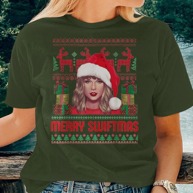 Merry Swiftmas Era Christmas Ugly Sweater Xmas Women T-shirt Gifts for Her