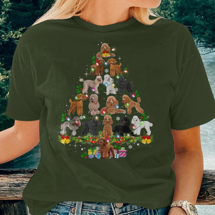 Poodle Christmas Tree Ornament Decor Xmas Dog Dad Mom Women T-shirt Gifts for Her