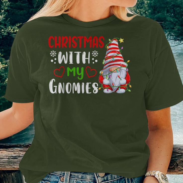 Gnome Family Christmas For Gnomies Xmas Women T-shirt Gifts for Her