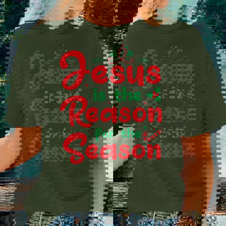 Jesus Is The Reason For The Season Christian Christmas Women T-shirt Gifts for Her