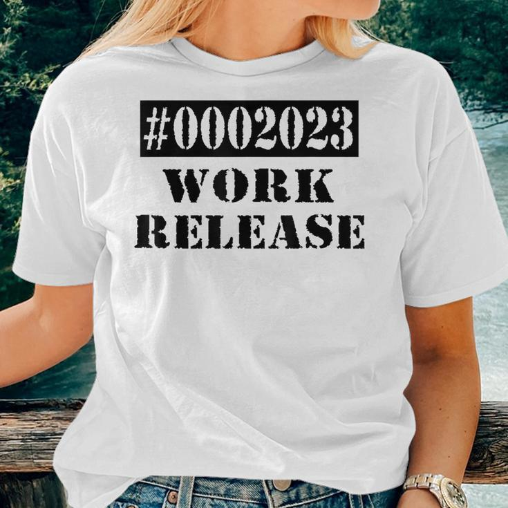 2023 Work Release Funny Retirement 2023 Retired Men Women Women T-shirt Crewneck Short Sleeve Graphic Gifts for Her