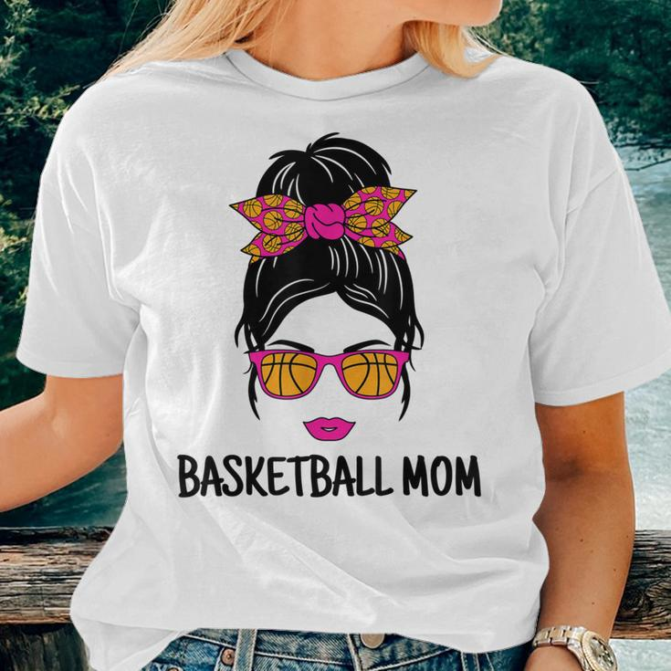 Basketball Mom Messy Bun Cute Basketball Lover Women Ladies Women T-shirt Gifts for Her
