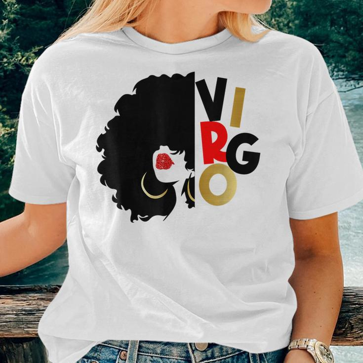Black Birthday Melanin Girl Virgo Queen Women T-shirt Gifts for Her