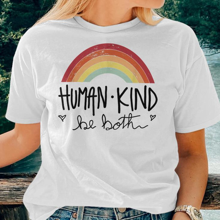 Black Lives Matter Be Kind Retro Sunset Positive Message Women T-shirt Gifts for Her