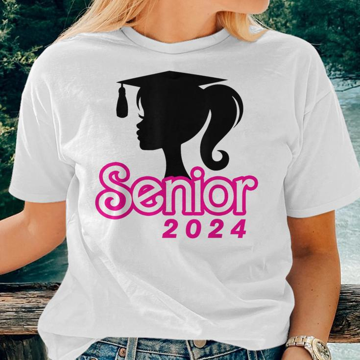 Class Of 2024 Senior Pink Seniors 2024 Girls Women T-shirt Gifts for Her