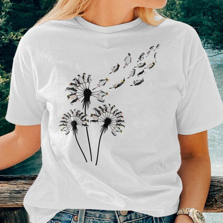 Dandelion Penguins For Penguin Lover Penguin Women T-shirt Gifts for Her