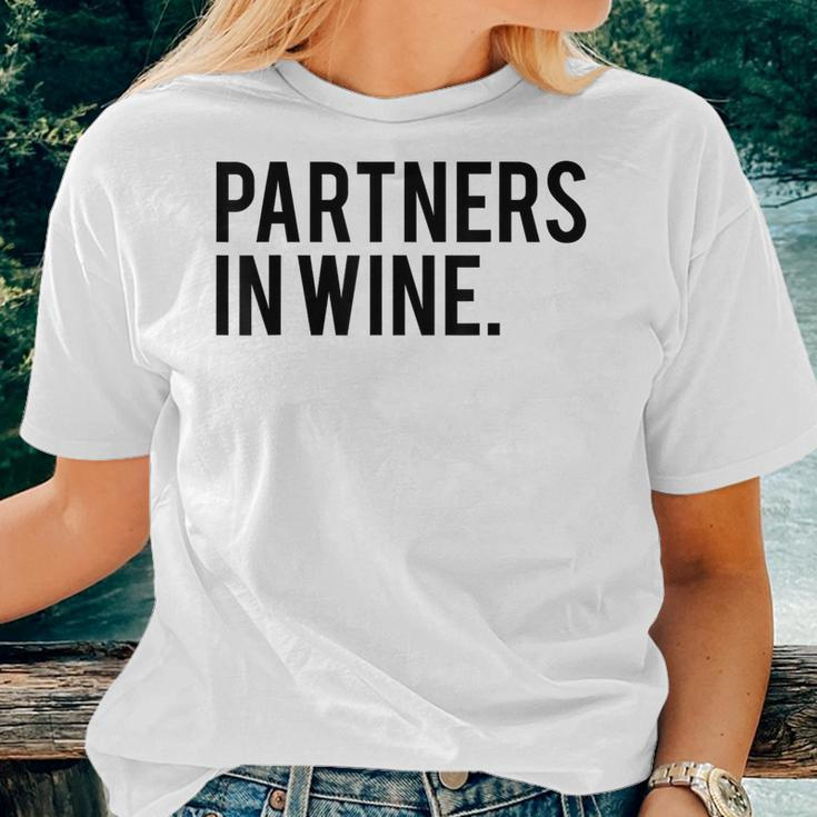 Wine Best Friend Partners In Wine Women T-shirt Gifts for Her