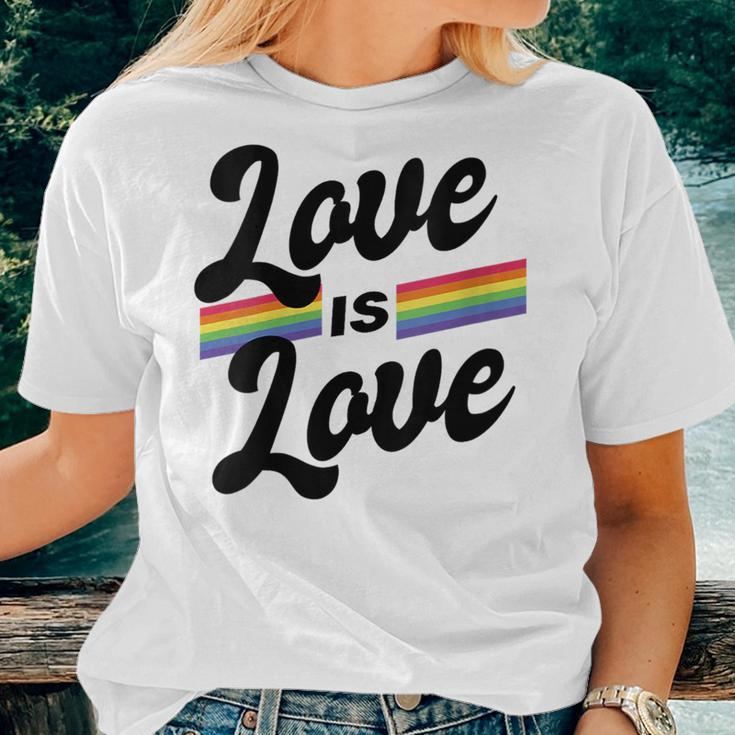 Gay Pride Lgbt Love Is Love Lgbt Gay Lesbian Pride Women T-shirt Gifts for Her