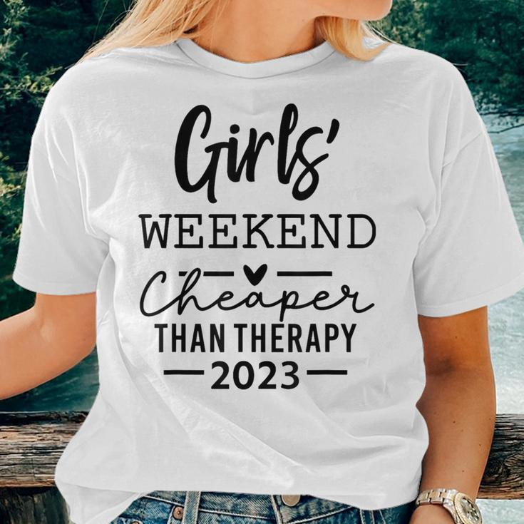 Girls Weekend Cheapers Than Therapy 2023 Sisters Trip 2023 Women T-shirt Gifts for Her
