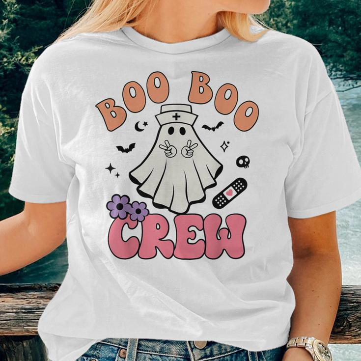 Groovy Boo Boo Crew Nurse Ghost Halloween Nurse Women T-shirt Gifts for Her