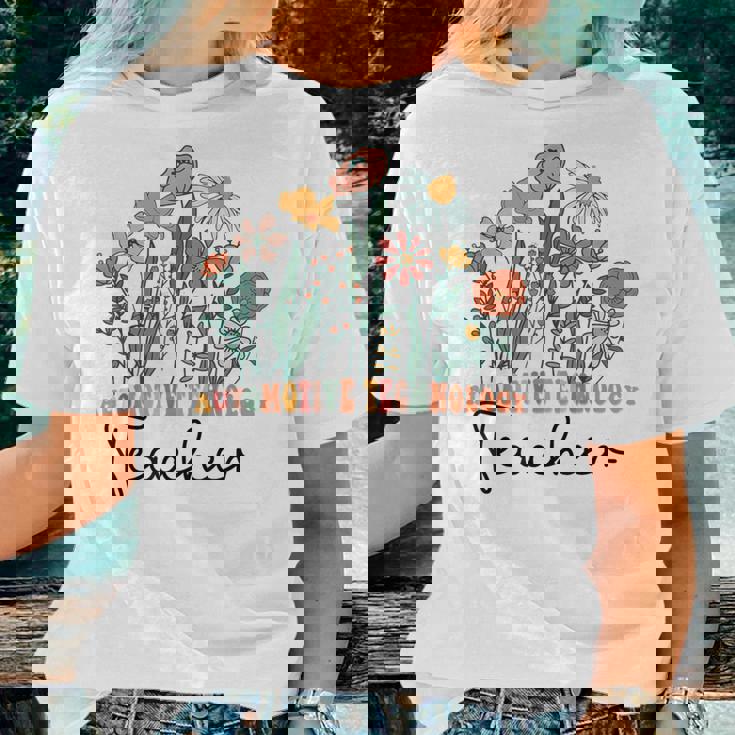 Groovy Wildflower Automotive Technology Teacher Women T-shirt Gifts for Her Groovy Wildflower Automotive Technology Teacher Women T-shirt Gifts for Her