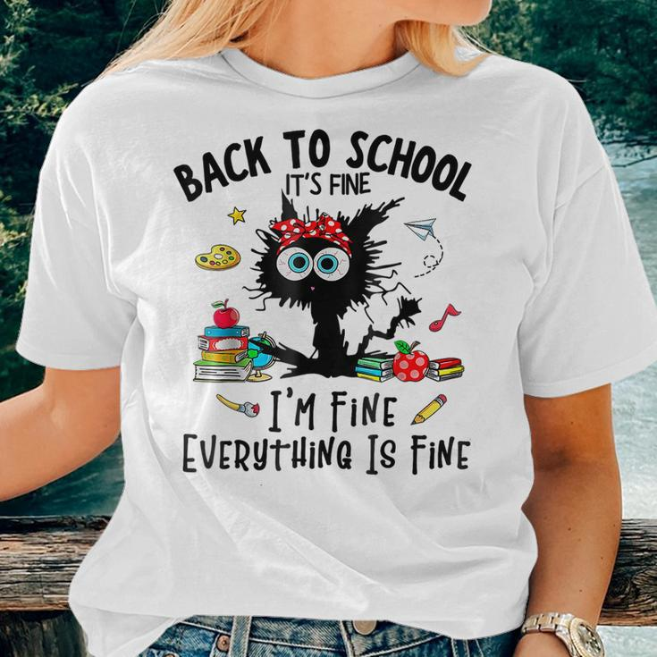 Happy First Day Of School Teacher Funny Back To School Girls Women T-shirt Short Sleeve Graphic Gifts for Her