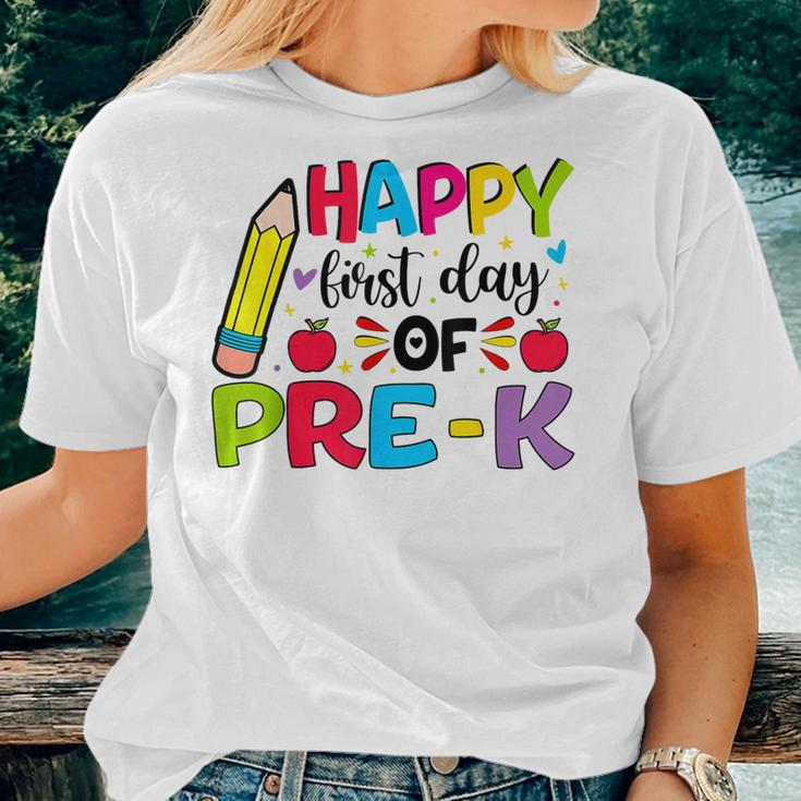 Happy First Day Of Pre-K Girls Boys Teacher Pre-K Team Women T-shirt Gifts for Her