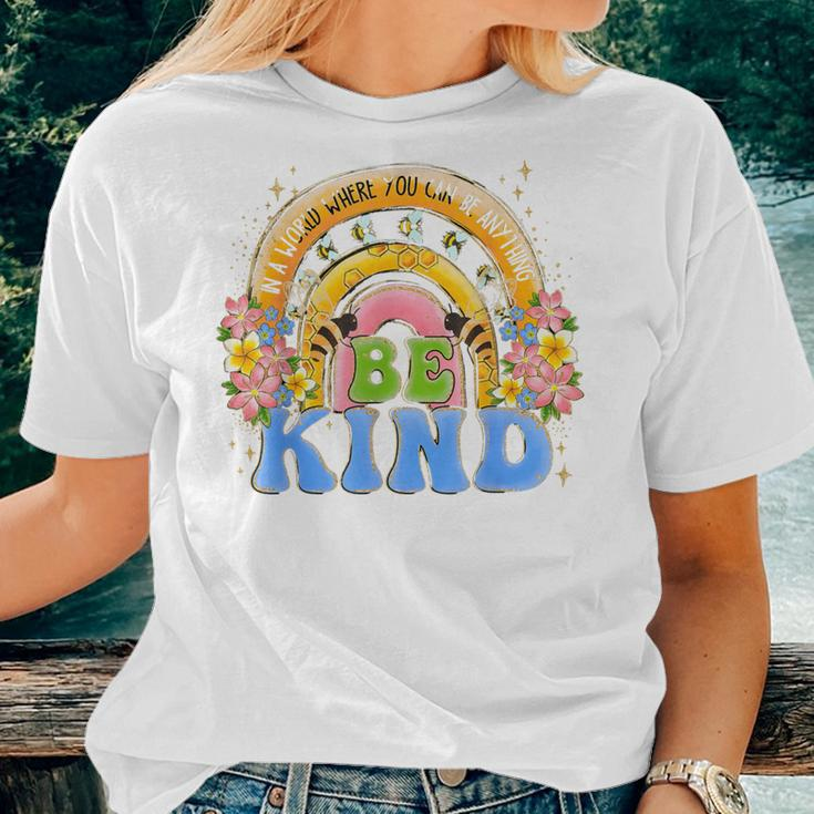 Be Kind Rainbow Anti Bullying Wear Orange Unity Day Women T-shirt Gifts for Her