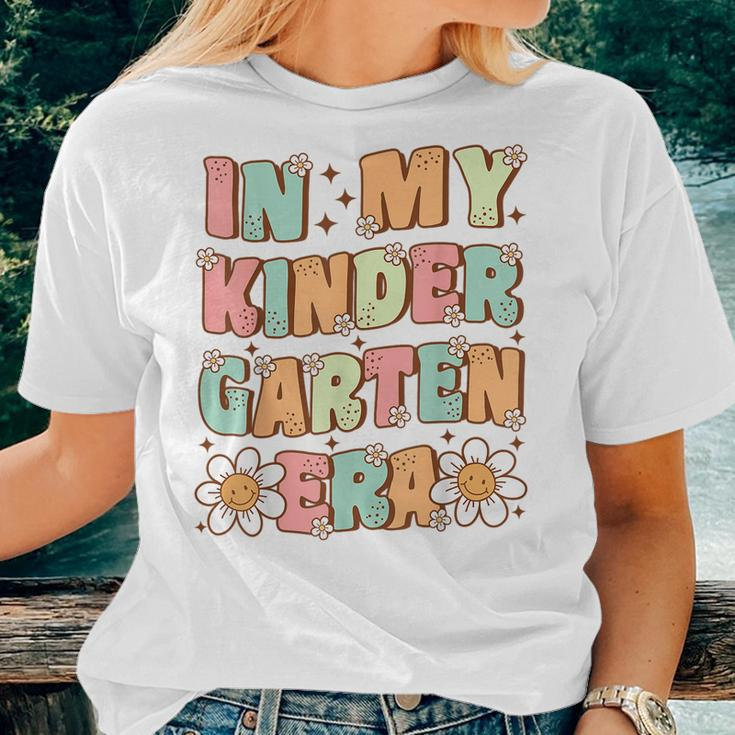 In My Kindergarten Era Groovy Kindergarten Back To School Women T-shirt Gifts for Her
