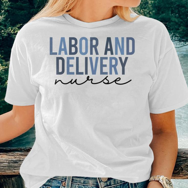 Labor And Delivery Nurse L&D Nurse Nursing Week Women Crewneck Short T-shirt Gifts for Her