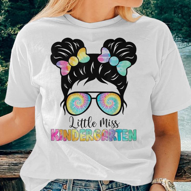 Little Miss Kindergarten Girl Back To School Kindergarten Women T-shirt ...
