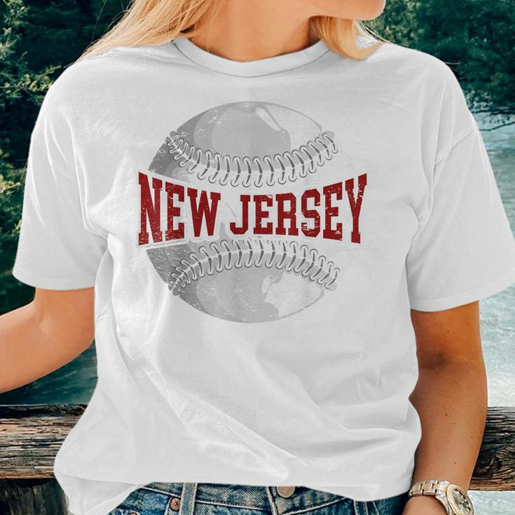 New Jersey Baseball Lovers Nj Moms Dads Garden State Women T-shirt Gifts for Her