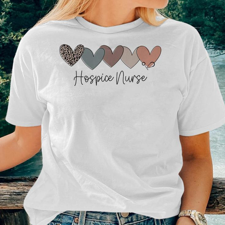 Novelty Hospice Nurse Life Heart Love Nurse Week Women T-shirt Gifts for Her