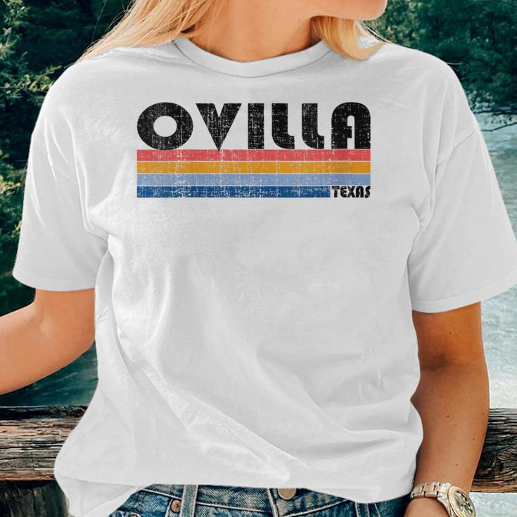 Ovilla Tx Hometown Pride Retro 70S 80S Style Women T-shirt Gifts for Her