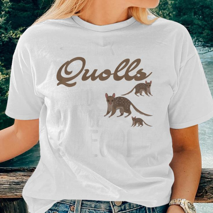 I Like Quolls And Maybe 3 People Quolls Lover Women T-shirt Gifts for Her