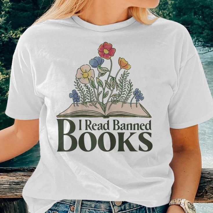 I Read Banned Books Womens Women T-shirt Gifts for Her