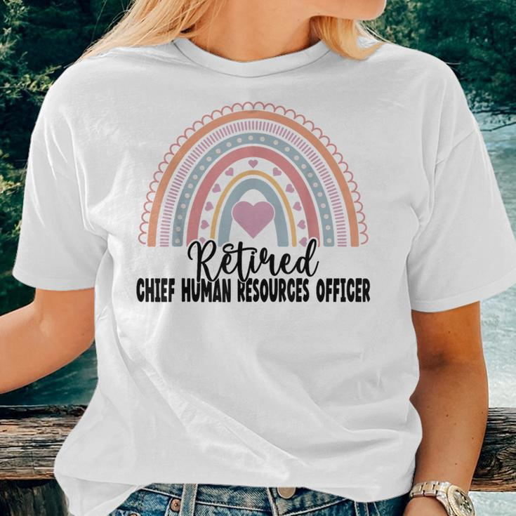Retired Chief Human Resources Officer Women T-shirt Gifts for Her