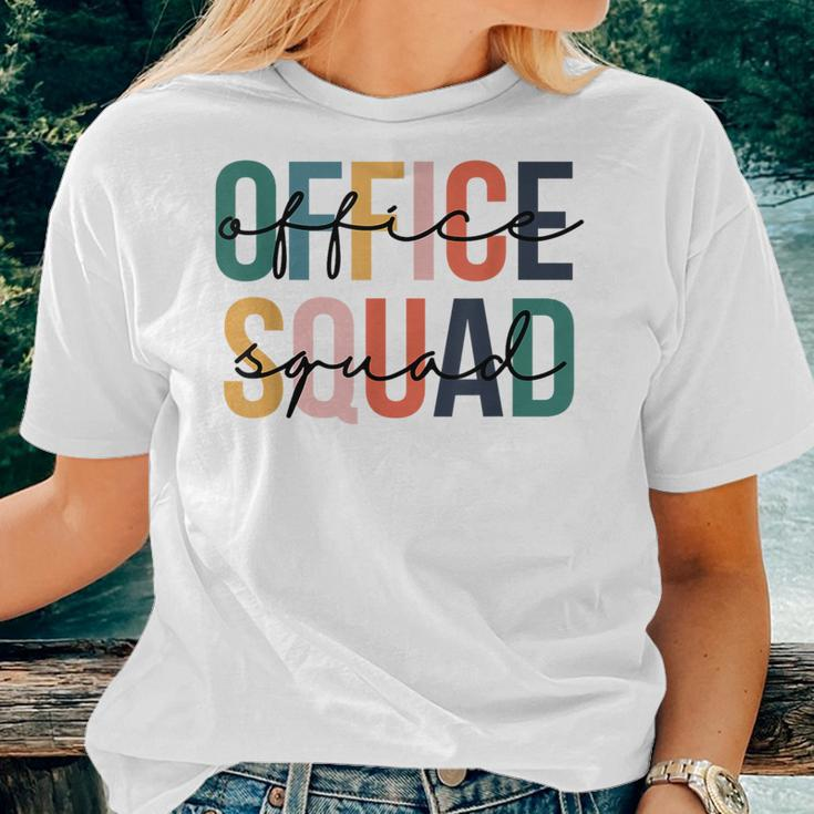 Retro Office Squad Back To School Teachers Students Women T-shirt Gifts for Her
