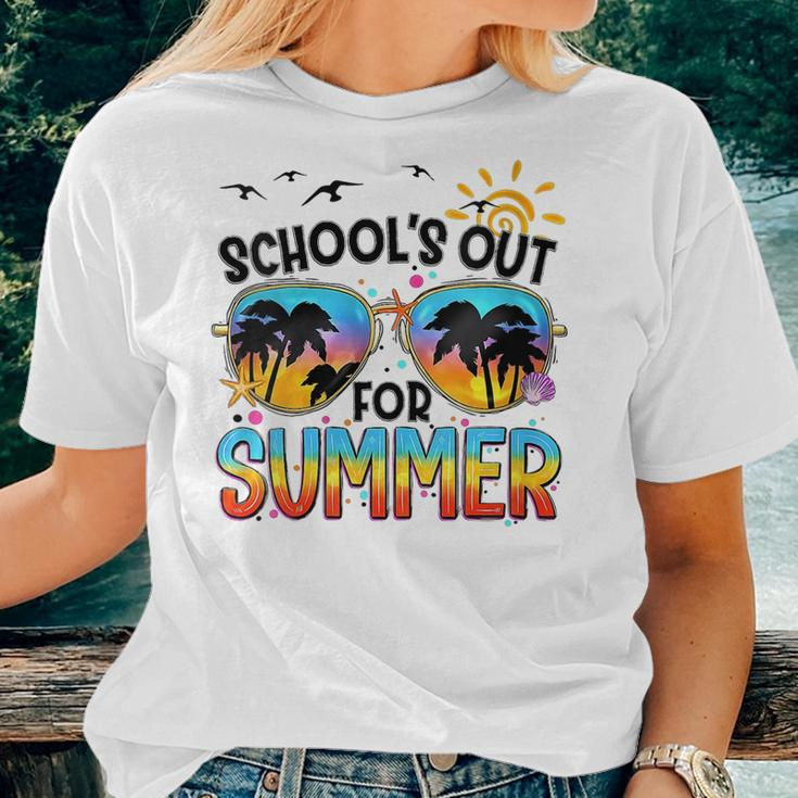Schools Out For Summer Last Day Of School BeachSummer Women T-shirt Gifts for Her