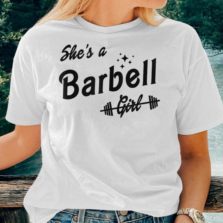 She's A Barbell Girl Women T-shirt Gifts for Her