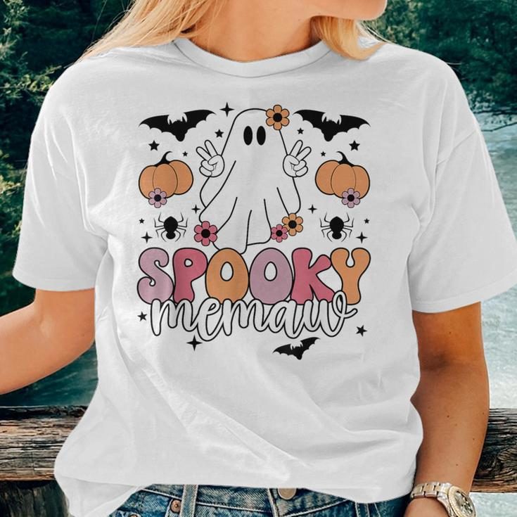 Spooky Memaw Grandmother Halloween Memaw Grandma Women T-shirt Gifts for Her