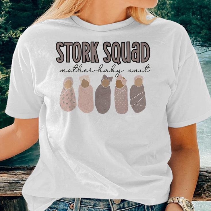 Stork Squad Mother-Baby Unit Mother Baby Nurse Postpartum Women T-shirt Gifts for Her