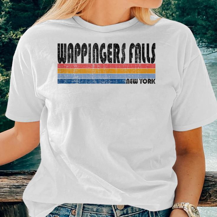 Wappingers Falls Ny Hometown Pride Retro 70S 80S Style Women T-shirt Gifts for Her