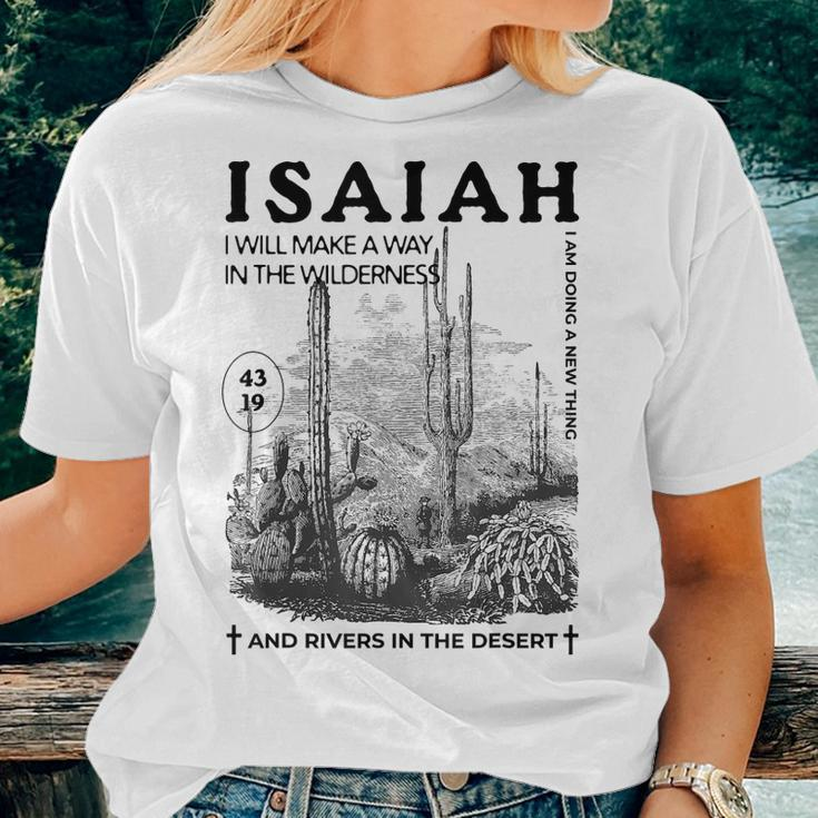 I Will Make A Way In The Wilderness Christian Bible Boho Women T-shirt Gifts for Her