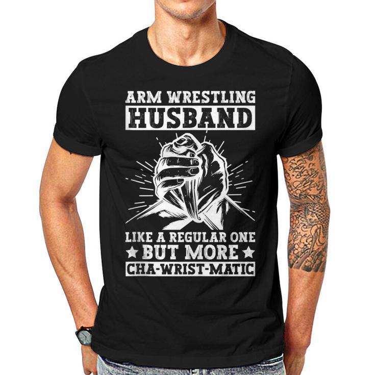 Arm Wrestling Husband For Arm Wrestling Champion  Gift For Women Men T-shirt Crewneck Short Sleeve