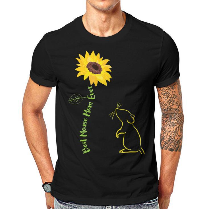 Best Mouse Mom Ever Sunflower Mouse Mama Mouse Mouse  Gift For Womens Gift For Women Men T-shirt Crewneck Short Sleeve