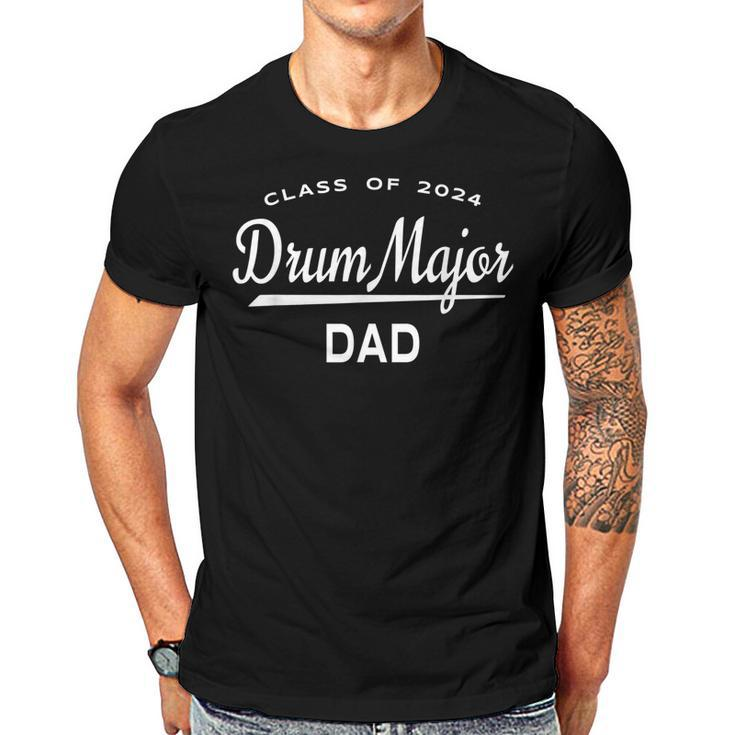 Drum Major Dad Class 2024   Marching Band Family  Gift For Mens Gift For Women Men T-shirt Crewneck Short Sleeve