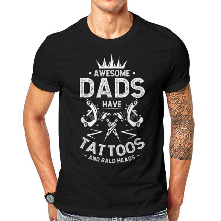 Father Tattooed Bald Dad  Gift For Women Men T-shirt Crewneck Short Sleeve