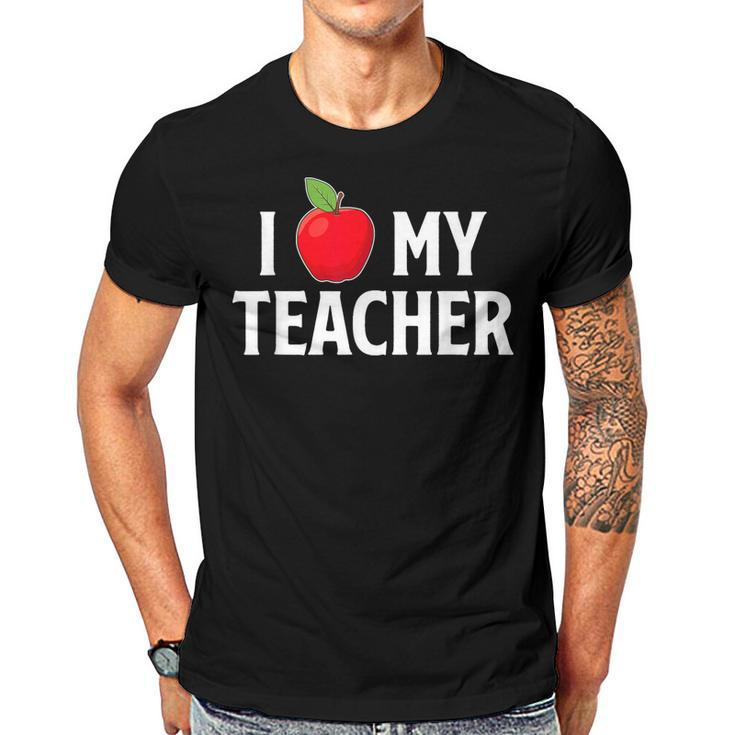 I Love My Teacher Husband Of A Teacher Teachers Husband  Gift For Mens Gift For Women Men T-shirt Crewneck Short Sleeve
