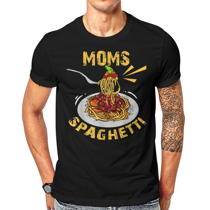 Moms Spaghetti Food Lovers Mothers Day Novelty  Gift For Women Men T-shirt Crewneck Short Sleeve
